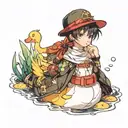 rubber duck tattoo design idea