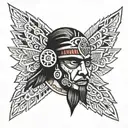 Aztec tattoo design idea