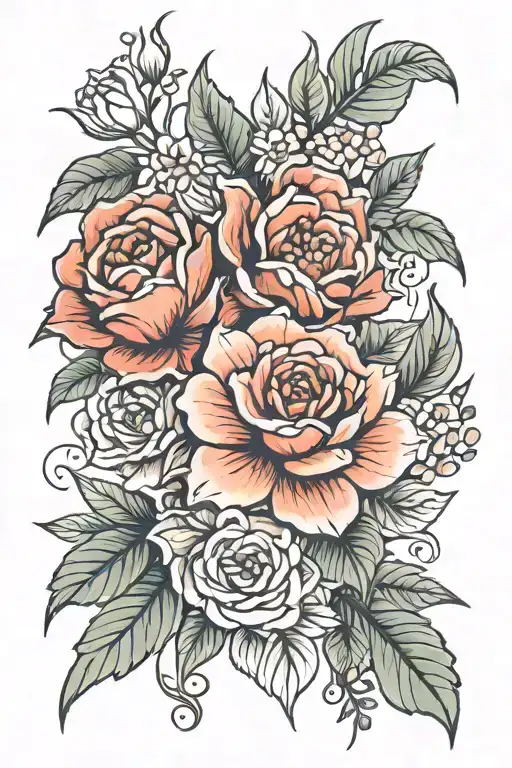 grow flowers in the darkest parts of you tattoo design idea