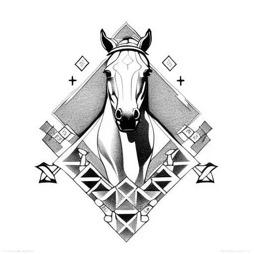  horse chess piece  tattoo design idea
