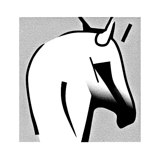  horse chess piece  tattoo design idea