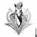  horse chess piece  tattoo design idea
