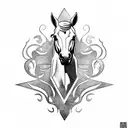  horse chess piece  tattoo design idea