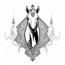  horse chess piece  tattoo design idea