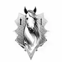  horse chess piece  tattoo design idea