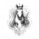  horse chess piece  tattoo design idea