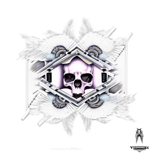 coffin  tattoo design idea