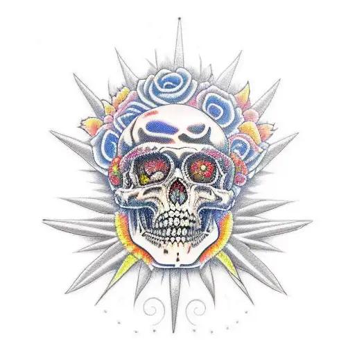 Grateful Dead band tattoo design idea