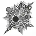 Berlin, techno culture, raves tattoo design idea