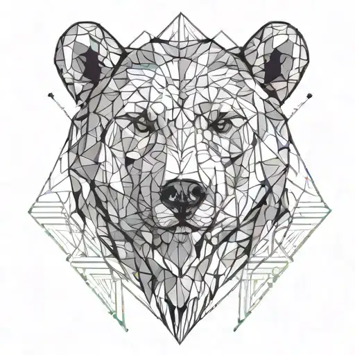 Bear's face tattoo tattoo design idea