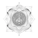 Virgo symbol  arrow  tattoo design idea