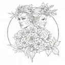 Jessica & Ralf tattoo design idea