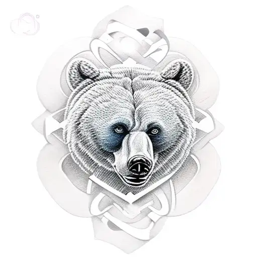 momma bear  tattoo design idea