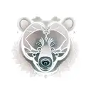 momma bear tattoo design idea