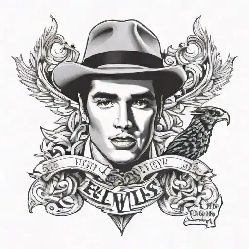 elvis presley tattoo design idea