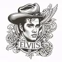 elvis presley tattoo design idea