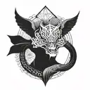 bnwo ownership qos tattoo design idea