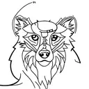 wolf eating a sheep tattoo design idea
