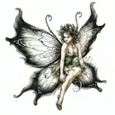 fairy tattoo design idea
