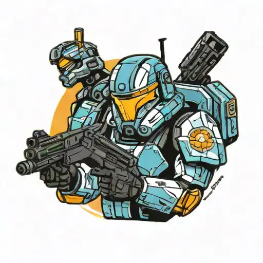 Republic Commando and ODST tattoo design idea