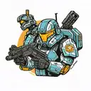 Republic Commando and ODST tattoo design idea
