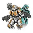 Republic Commando and ODST tattoo design idea