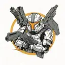 Republic Commando and ODST tattoo design idea