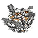 Republic Commando and ODST tattoo design idea