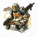 Republic Commando fighting an ODST tattoo design idea