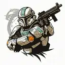 Republic Commando fighting an ODST tattoo design idea