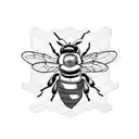 bee, honeycomb  tattoo design idea