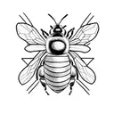 bee, honeycomb  tattoo design idea