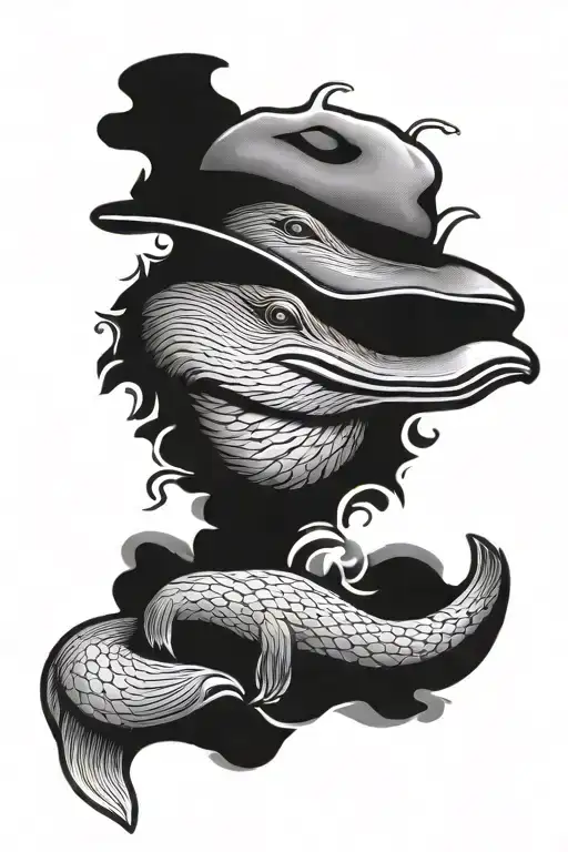 platypus tattoo design idea