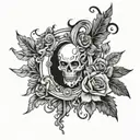 goth flash design tattoo design idea