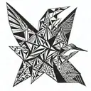 origami crane tattoo design idea