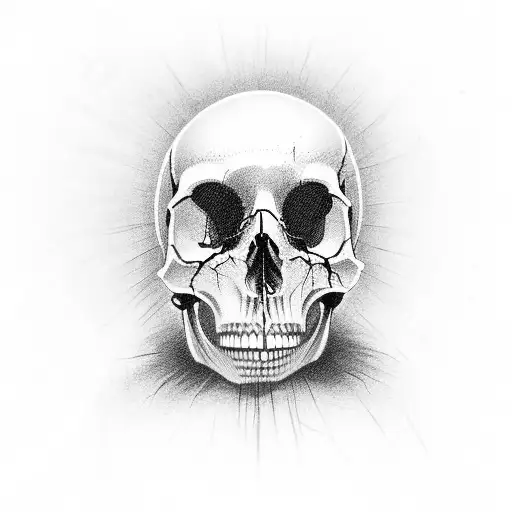 half skull barb wire hands reaching out top tattoo design idea