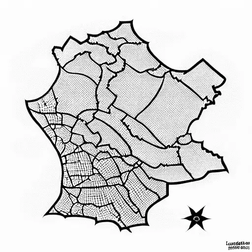 punjab map tattoo design idea