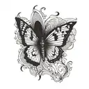 Butterfly on LSD  tattoo design idea