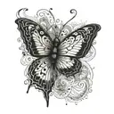 Butterfly on LSD  tattoo design idea