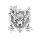 stick and poke tattoo design idea