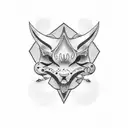 stick and poke tattoo design idea