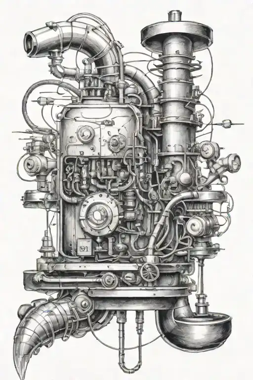 electricity flowing and engineering   tattoo design idea