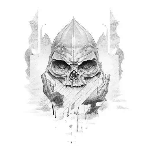 anxiety and depressive disorder tattoo design idea