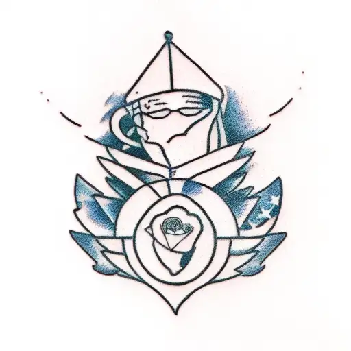 anxiety and depressive disorder tattoo design idea