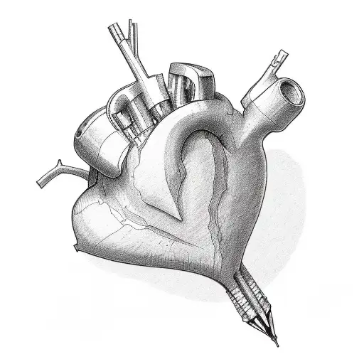 my heart might be broken but I won't be broken down tattoo design idea
