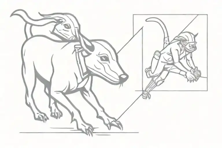 cricket and love you tattoo design idea