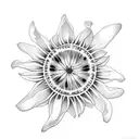 black eyed Susan  tattoo design idea