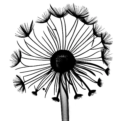 Dandelion tattoo design idea
