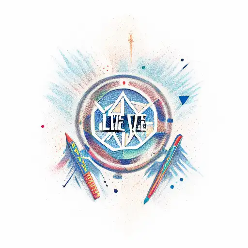 live life tattoo design idea