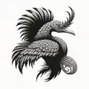 crane casque spartiate tattoo design idea